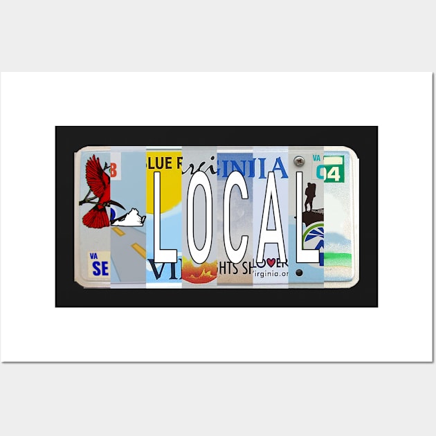 Virginia Local License Plates Wall Art by stermitkermit